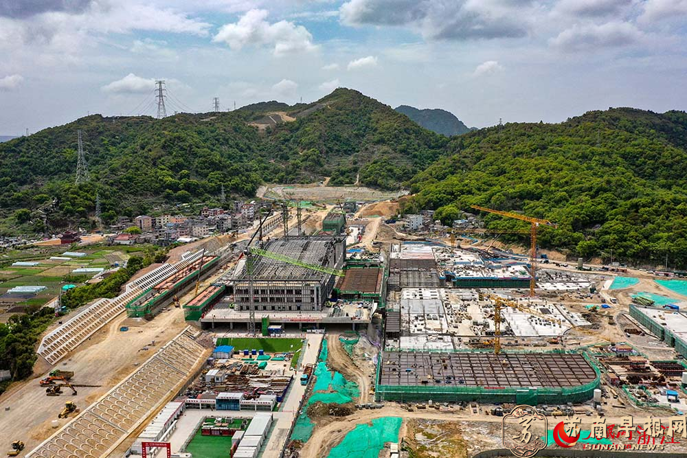 浙江玉环：温玉铁路建设火热