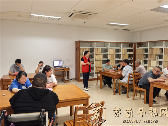 句容市图书馆开展“文化助残 书香筑梦”志愿服务活动