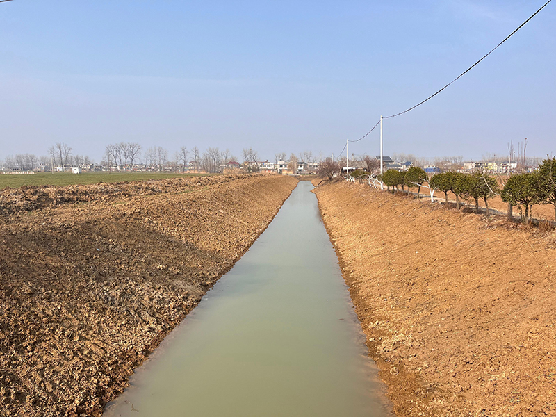 (疏通后的沟渠。涡阳县西阳镇供图)